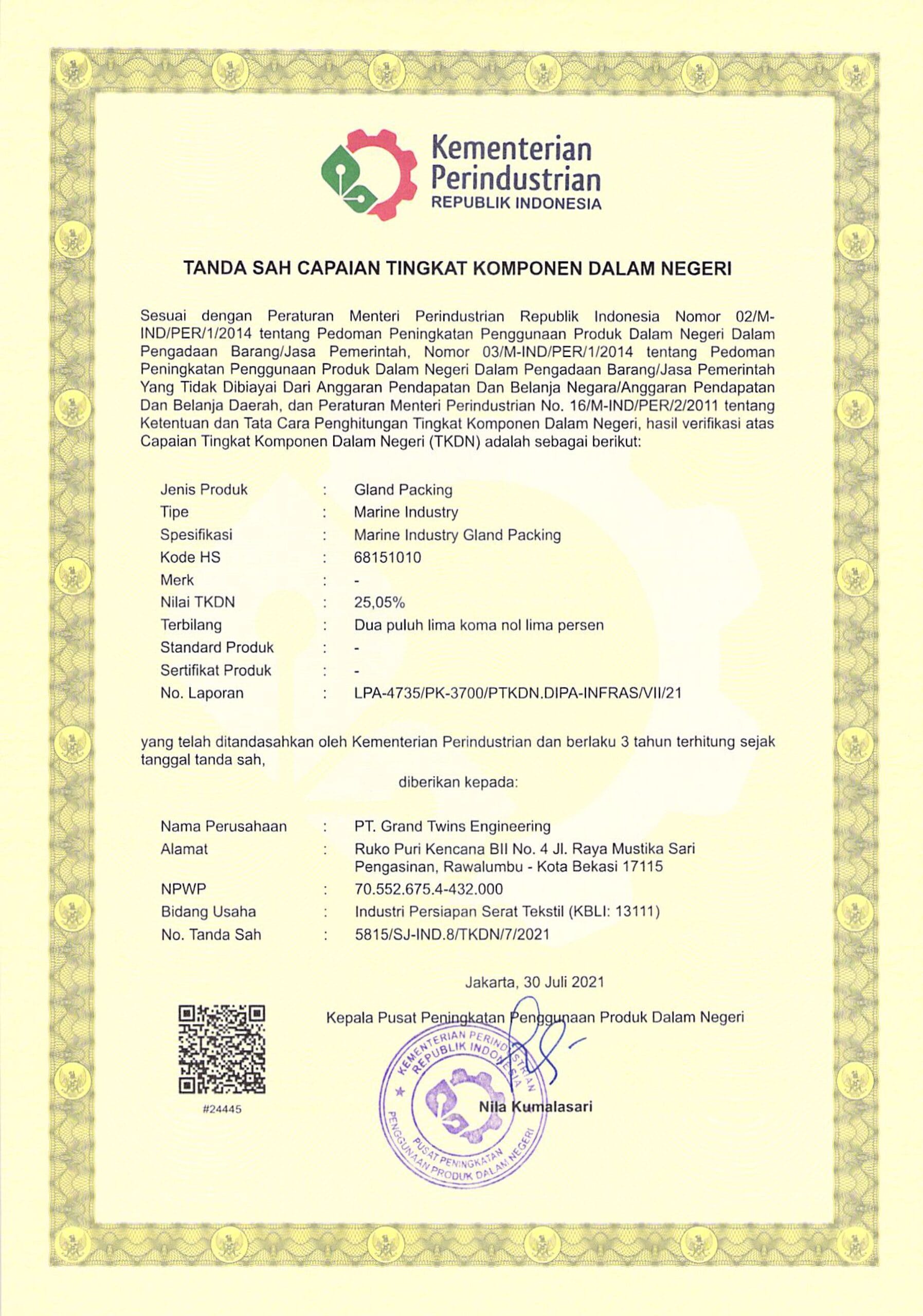 Gland Packing - Marine Industry