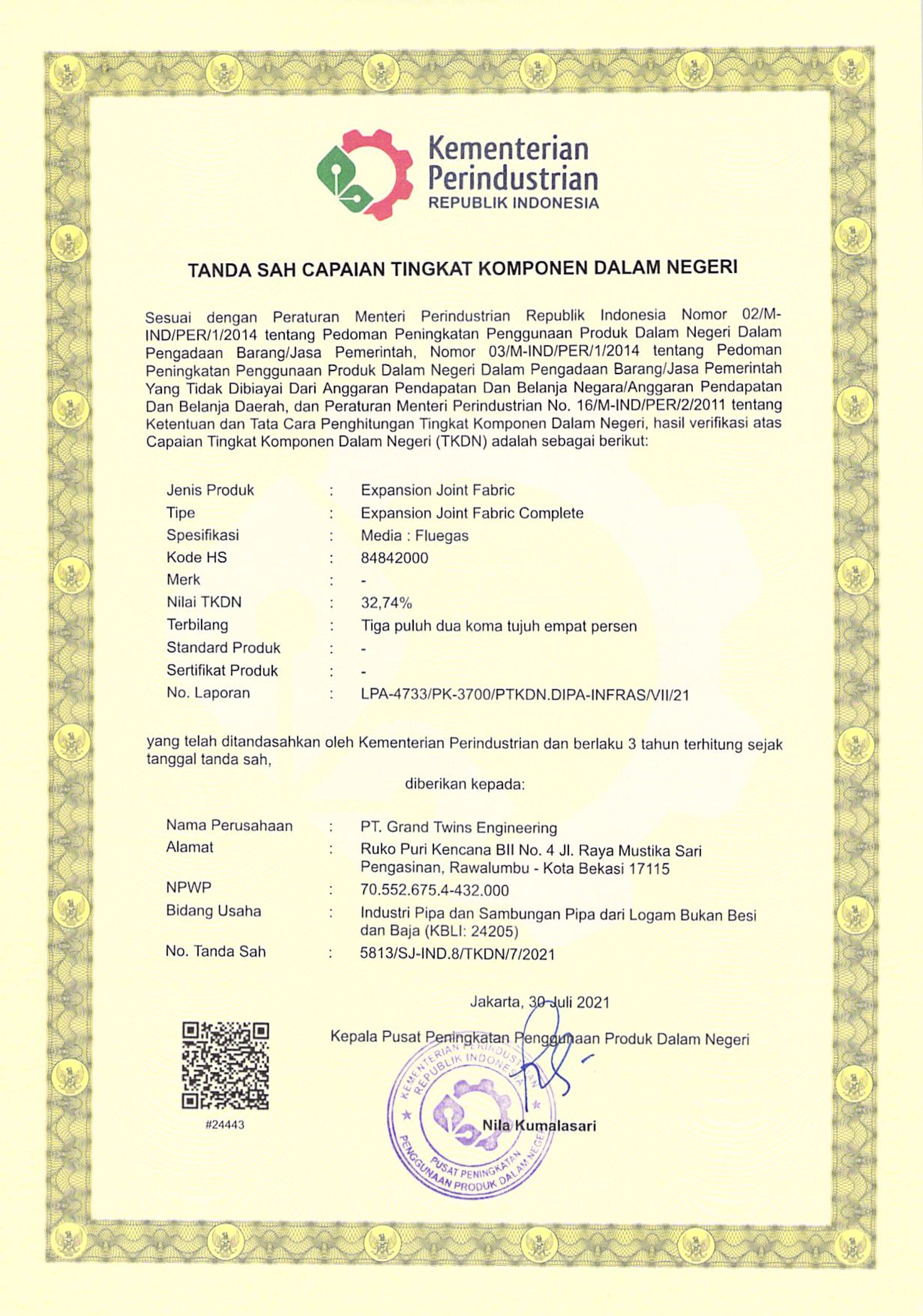 Expansion Joint fabric