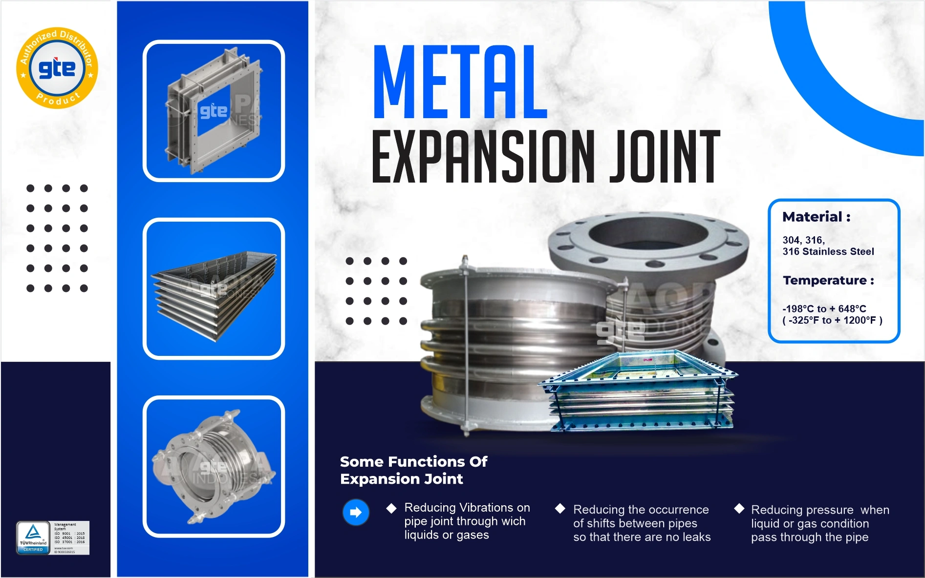 GTE Produk - Metal Expansion Joint