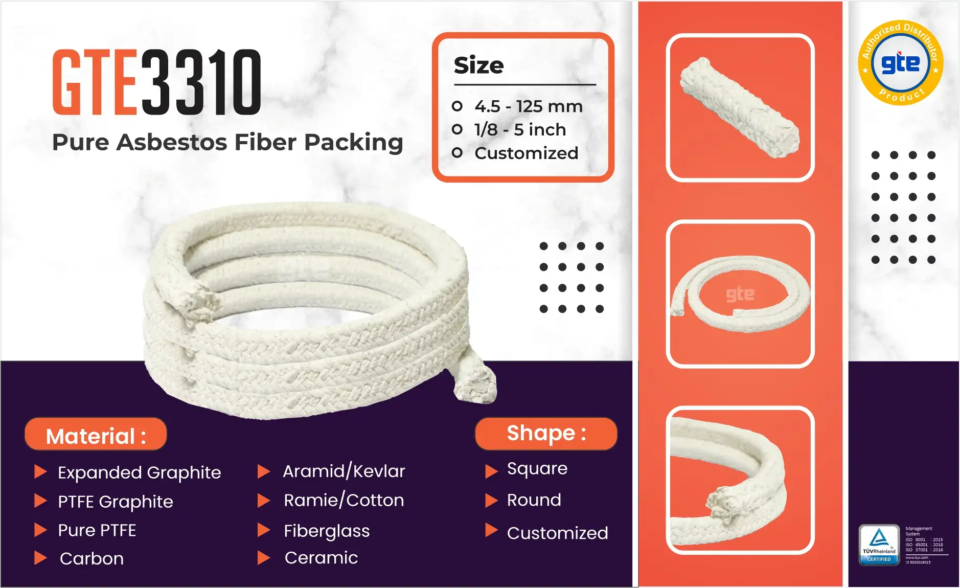 GTE PRODUK GLAND PACKING