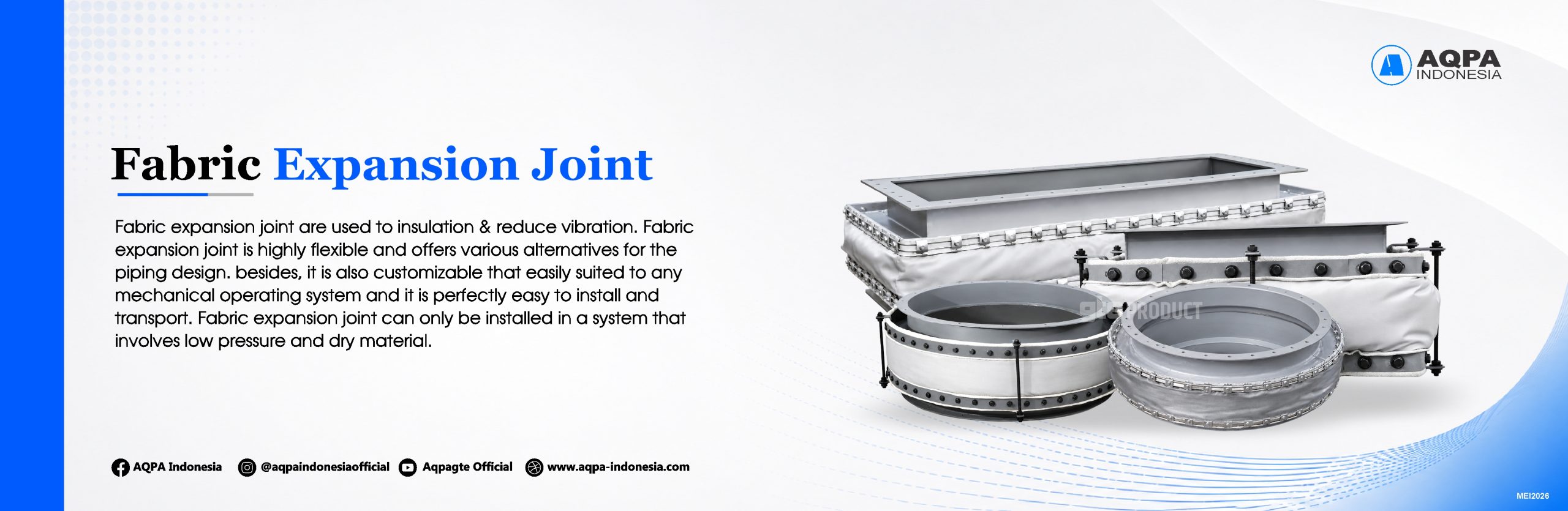 Fabric Expansion Joint - Header Web AQPA - 11MEI2026