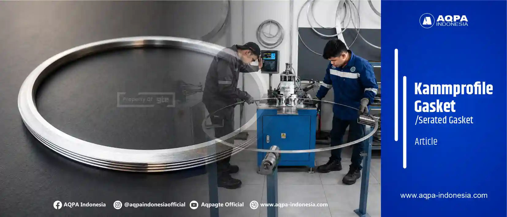 kammprofile gasket - serated gasket - grooved metal gasket