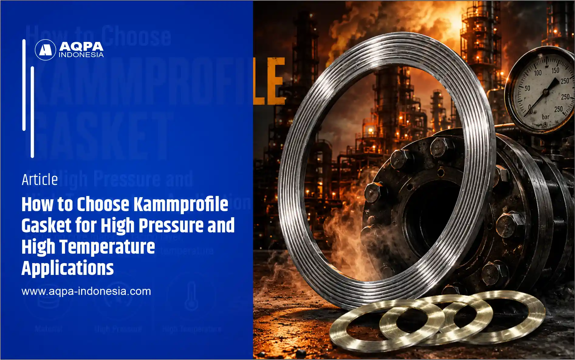 kammprofile gasket - serated gasket - grooved metal gasket